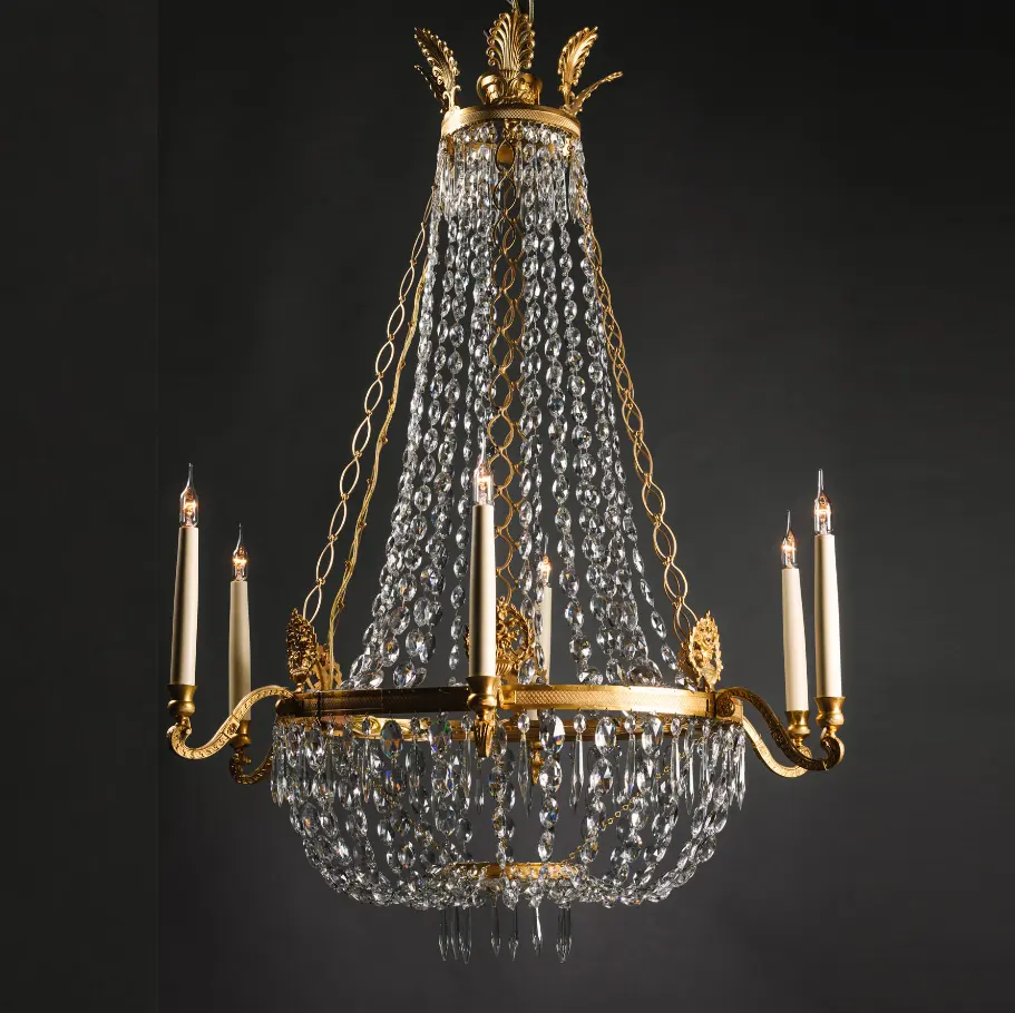 Custom Europe Gold Palace Luxury Chandelier Pendant Lighting